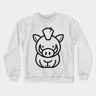 Traditional pig Crewneck Sweatshirt